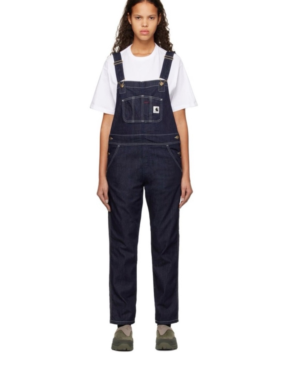 Carhartt WIP Indigo Denim Bib Overalls - Dark Blue